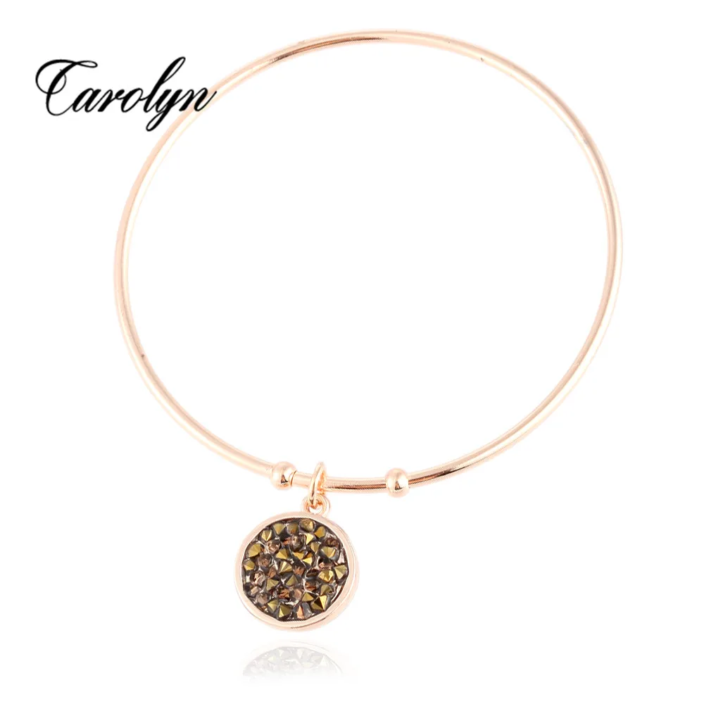 MI AVENUE 6.5cm Diameter New Arrival Bangles with Charms Fashion Wire