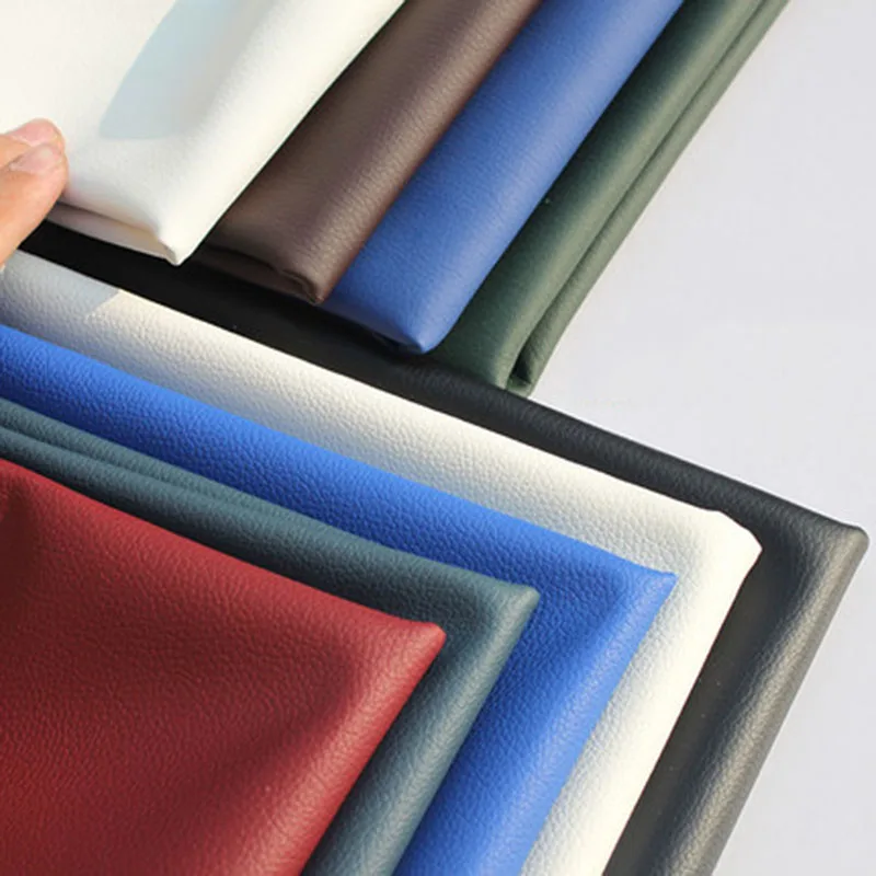 

Lychee 21x29cm A4 Soft Faux Leather Fabric Multicolor Waterproof Synthetic Leather Fabric DIY Sewing For Garments Decoration