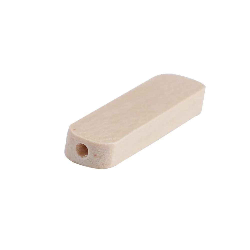 

DoreenBeads Natural Color Wood Spacer Beads Rectangle Pattern DIY Findings 30mm(1 1/8") x 9mm( 3/8"), Hole: Approx 2.4mm, 50 PCs
