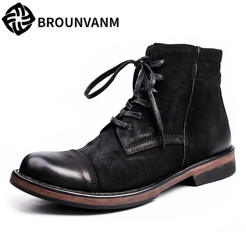 

2017 new autumn Martin Retro British boots, men's boots, high shoes,