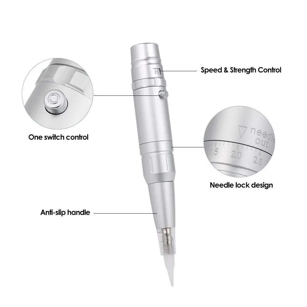  Store Promotion 35000R Import Motor Rotary Tattoo machine Permanent Makeup Pen For Eyebrows Microbl