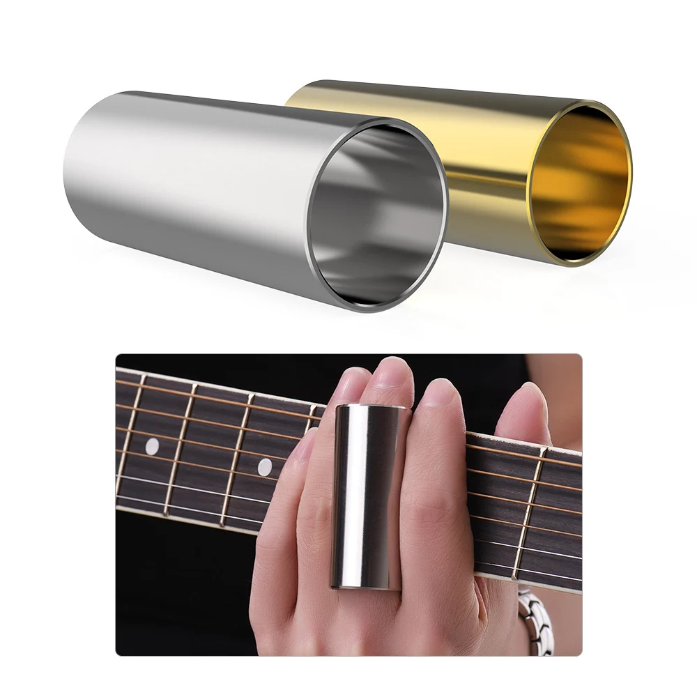 Buy Acoustic Guitar Slide 2pcs Stainless Steel Slides