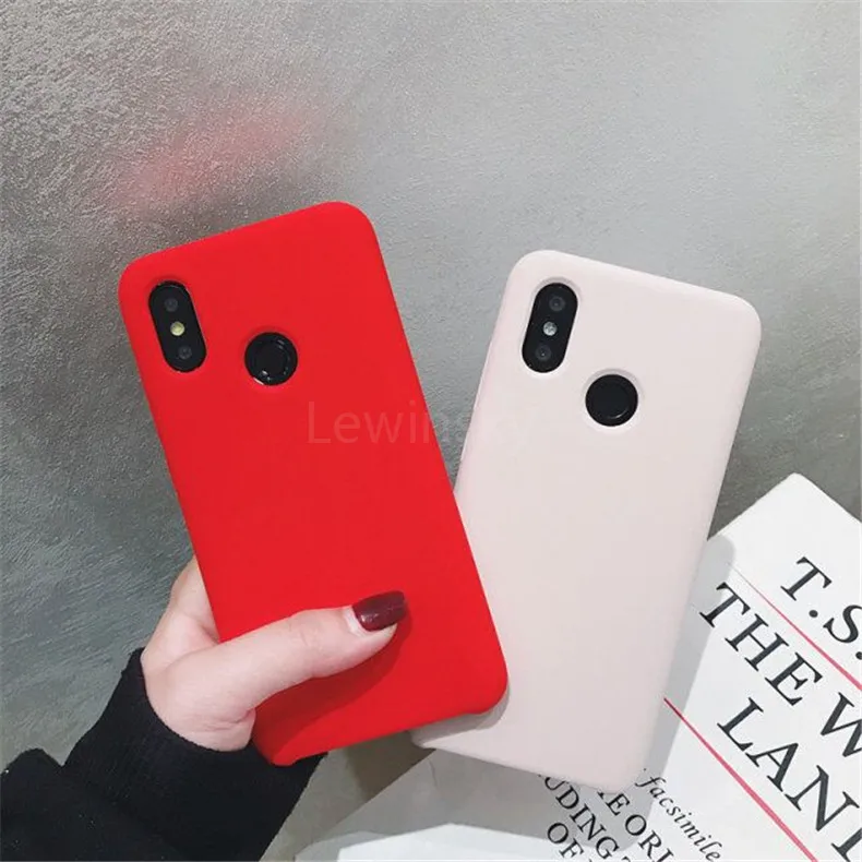 Жидкий силиконовый чехол для Xiaomi mi A2 8 lite SE 6X6 Max 3 mi x 2 2s Red mi 6A Note 5 6 7 Pro из мягкого ТПУ, конфетный чехол для телефона