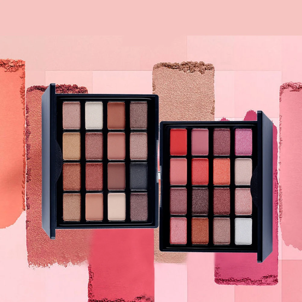 

Popfeel 16 Colors Shimmer Charming Matte Eyeshadow Palette Waterproof Eye Shadow Powder Easy to Wear Makeup Cosmetic TSLM2