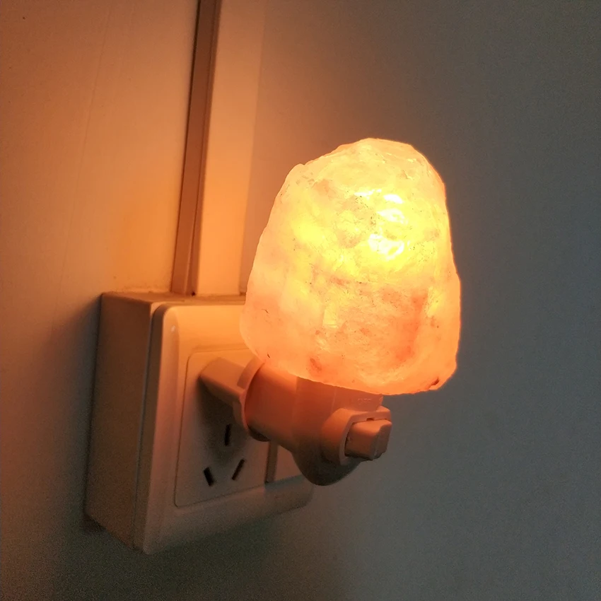 

Modern Night Lamp LED 10W Night Lights Home Sleep aid Himalayan Salt Lamp Air Purifier Crystal Salt Rock Bedside Bedroom Avize