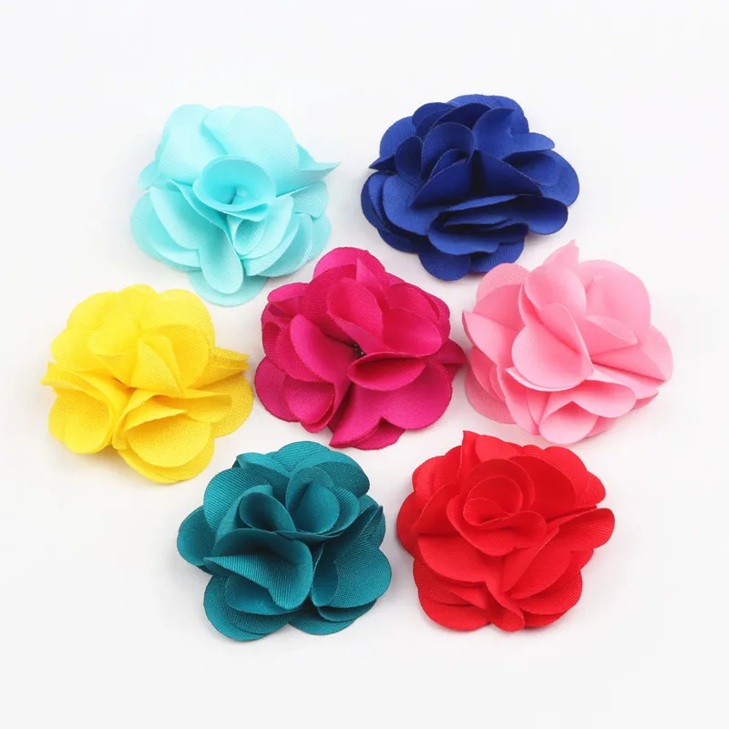 Fashion 10Pcs Cloth Fribric Flower Charm Fringed Flat Base Tassel For DIY Cloth Decoration Pendant Vintage Tassels