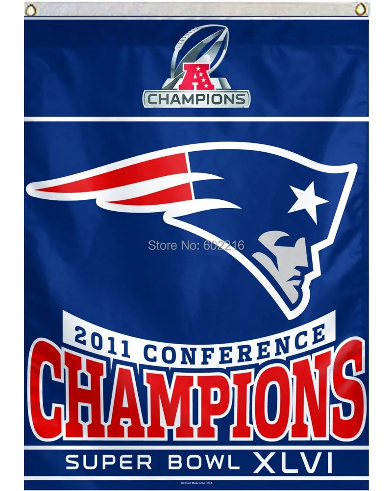 New England Patriots 2011 Afc Conference Champions Large Outdoor Flag 3ft X 5ft Football Hockey Baseball Usa Flag Usa Flag Outdoor Flagsflag Usa Aliexpress