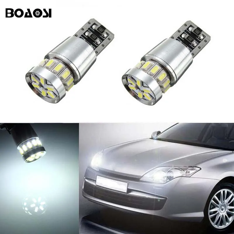 

BOAOSI 2x Canbus LED T10 W5W Clearance Parking Light Wedge Light For Renault Koleos Megane Scenic Fluence Laguna Velsatis