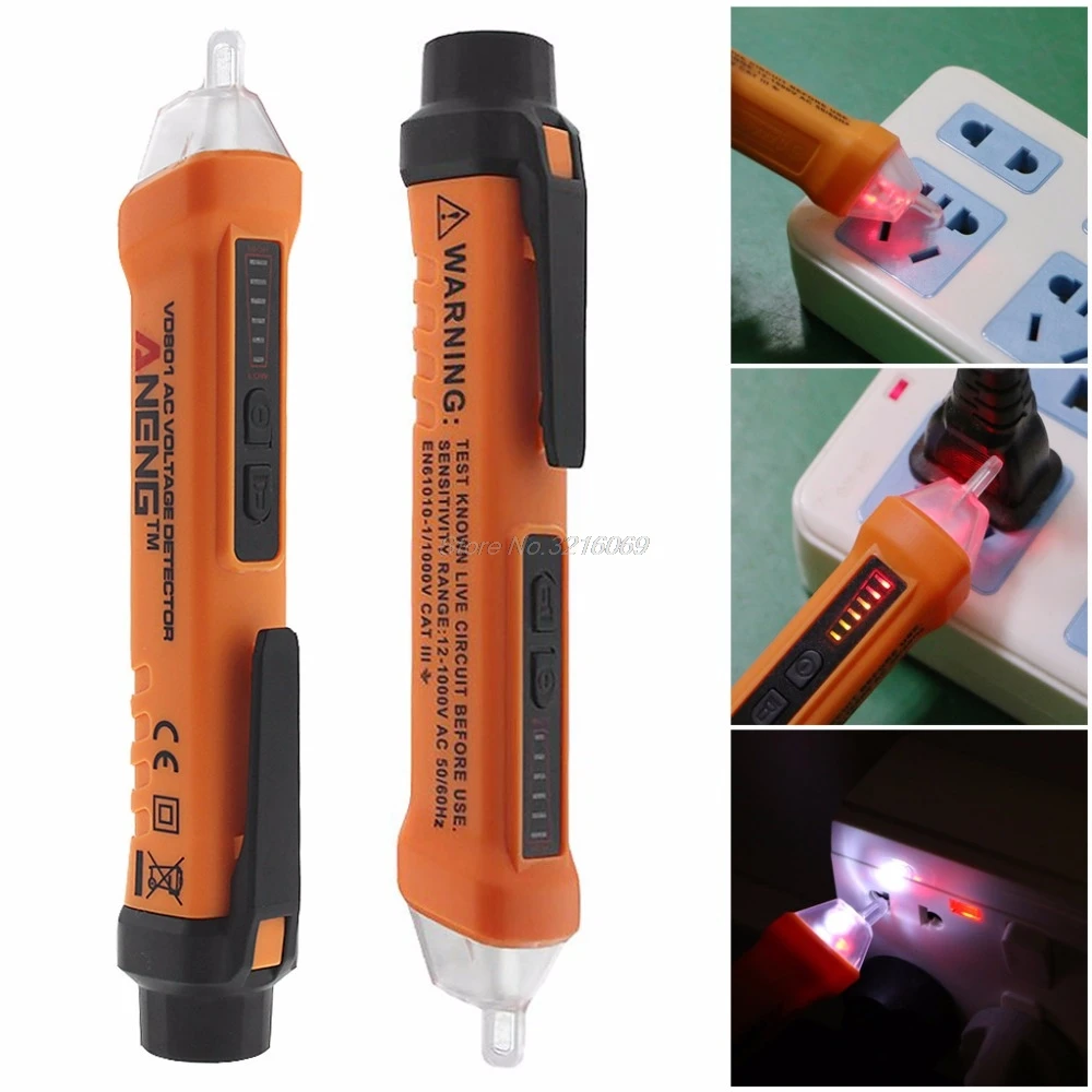 AC 12V 1000V многофункциональный детектор напряжения тестовая ручка VD801