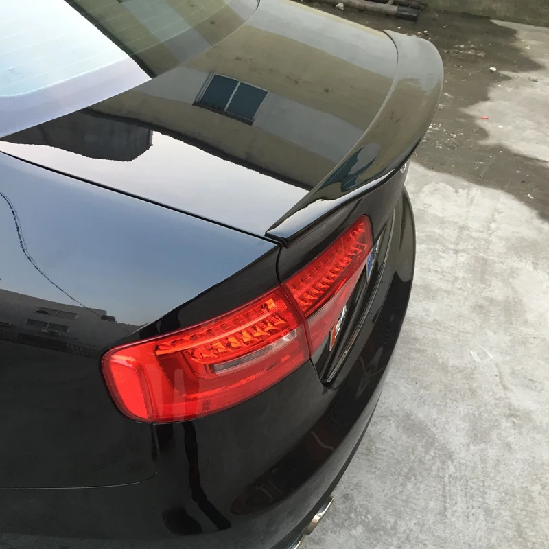 Unpainted FRP A4 B9 CARACTERE style rear trunk spoiler wing for Audi A4