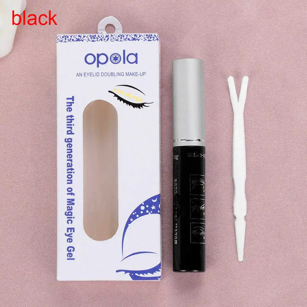 1 Набор профессиональные ресницы макияж водонепроницаемый клей для ресниц+ аппликатор для ресниц Пинцет клей для ресниц инструменты для наращивания - Color: Black
