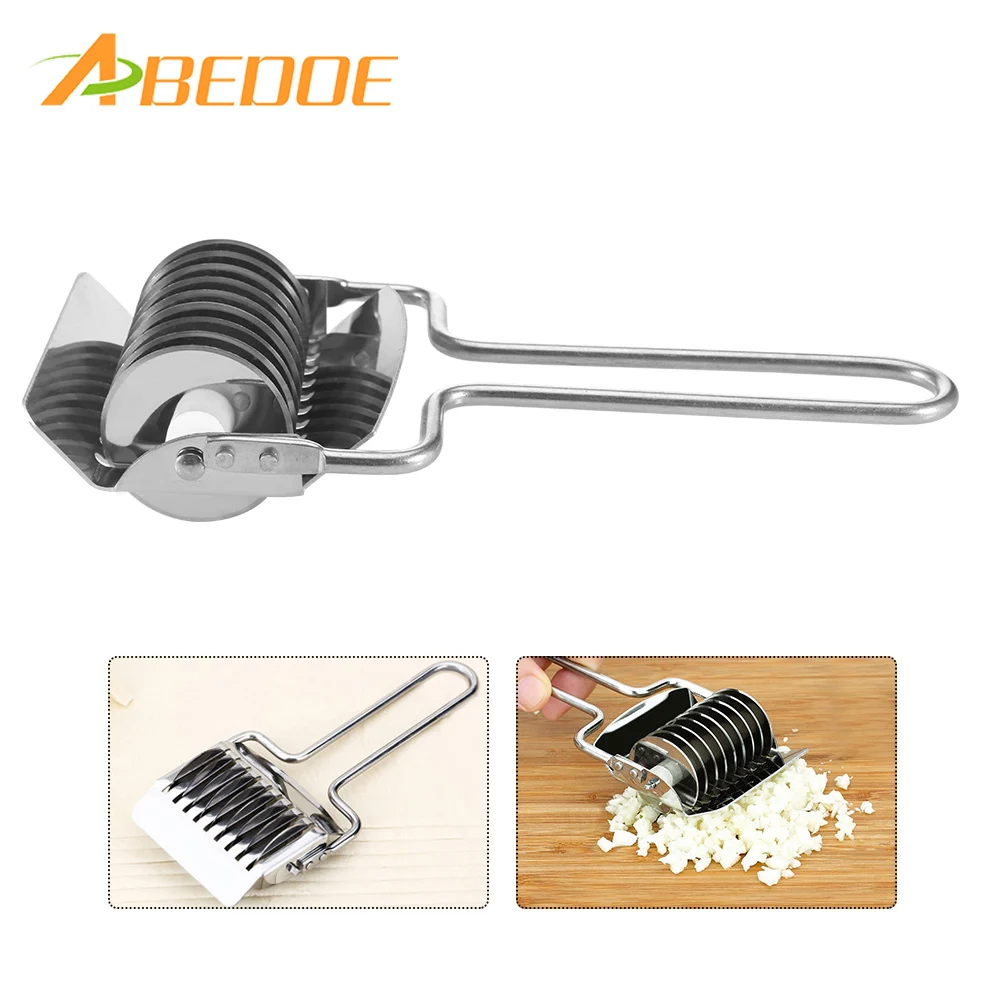 ABEDOE Stainless Steel Onion Chopper Slicer Garlic Coriander Cutter