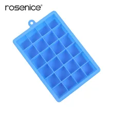 24 полости квадратной формы d DIY креативный Большой Силиконовый Лоток Для Льда квадратная форма для Льда фруктовое мороженое производитель бар аксессуары