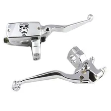 " 25 мм Череп ручной тормоз главный цилиндр и рычаги сцепления для Harley DynaKawasaki VN Honda VTX Shadow Yamaha Road V Star Suzuki