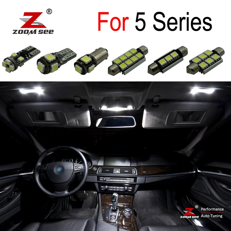 Beste Perfecte Witte Foutloos Canbus Led Lamp Interieur Dome Kaart Dak Gloeilamp Kit Voor Bmw 5 Serie E39 E60 e61 F10 F11 (1996 2017)