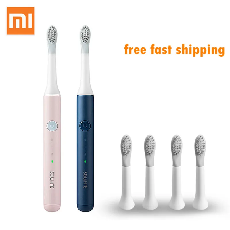 Pаспродажа Xiaomi SO WHITE EX3 звуковая электрическая зубная щетка перезаряжаемая Водонепроницаемая высокочастотная ультра звуковая зубная щетка от Xiaomi Youpin