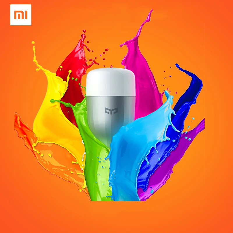 Оригинальный Умный Свет Лампы Yeelight Синий СВЕТОДИОДНАЯ Лампа E27 9 Вт Цвет СВЕТОДИОДНОЙ Лампочки Wi-Fi для iOS Android Смартфон система