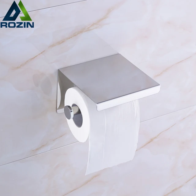 Polished Chrome Roll Paper Holder Wall Mounted Toilet Rack Polished Chrome Roll Paper Holder Wall Mounted Toilet Rack Mobile Phone Shelf Rod