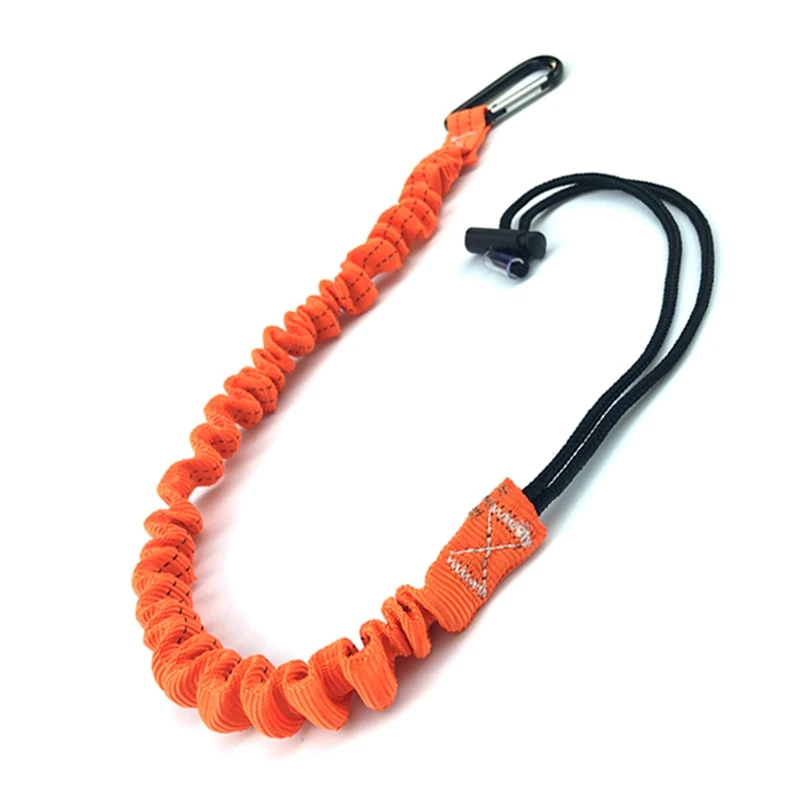 Новая уличная профессиональная веревка для скалолазания карабин шнурки Выдвижной безопасности телескопическая эластичная оснастка для скалолазания - Цвет: Orange