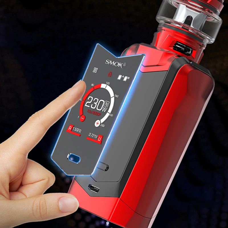 Оригинальный набор SMOK specias 230W Mod с аккумулятором 18650 5 мл вейп комплект TFV8 Baby V2 Tank