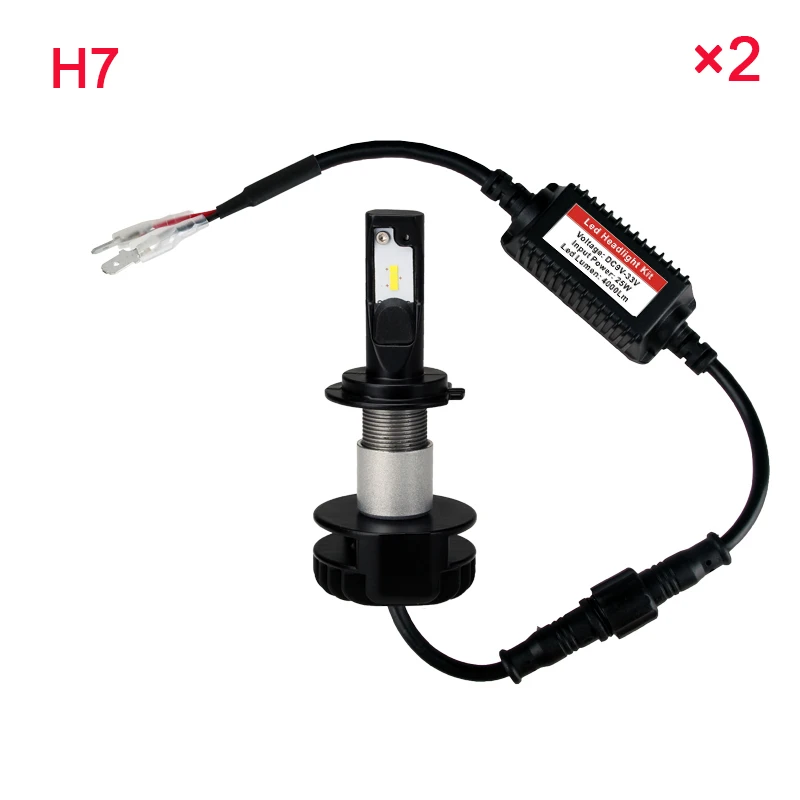 h7 Super Bright DSS V7 H1 H4 9003 H7 H8 H9 H11 H16 9005 9003 HB3 HB2 Led Headlight Bulb Fog 6000K 12V 24v Automobile Headlamp Front Bulb Fanless upgrconversion kit upgrade kit light Source