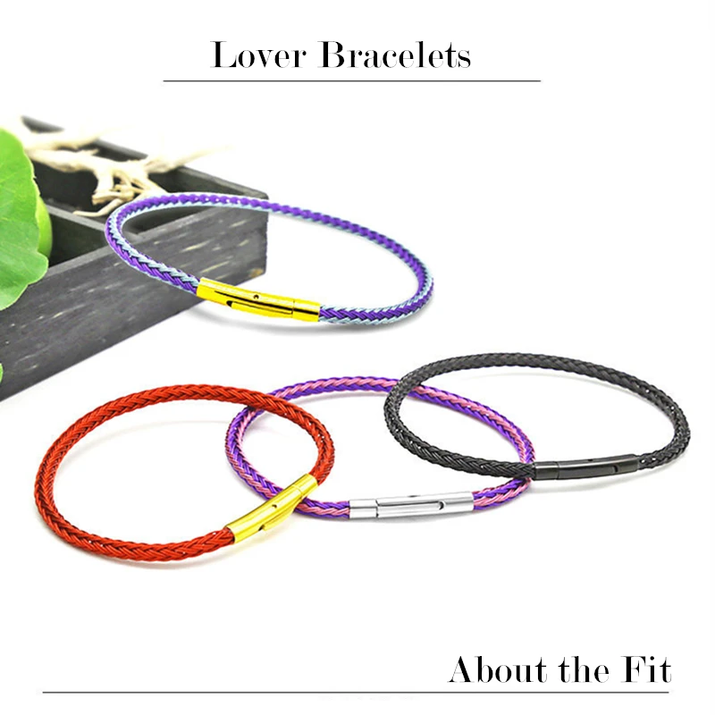 

Плетеная металлическая проволочная сетка, плетеные кружевные крючки, оптовая продажа, застежки из стали 316L, браслеты для мужчин и женщин, мужские браслеты