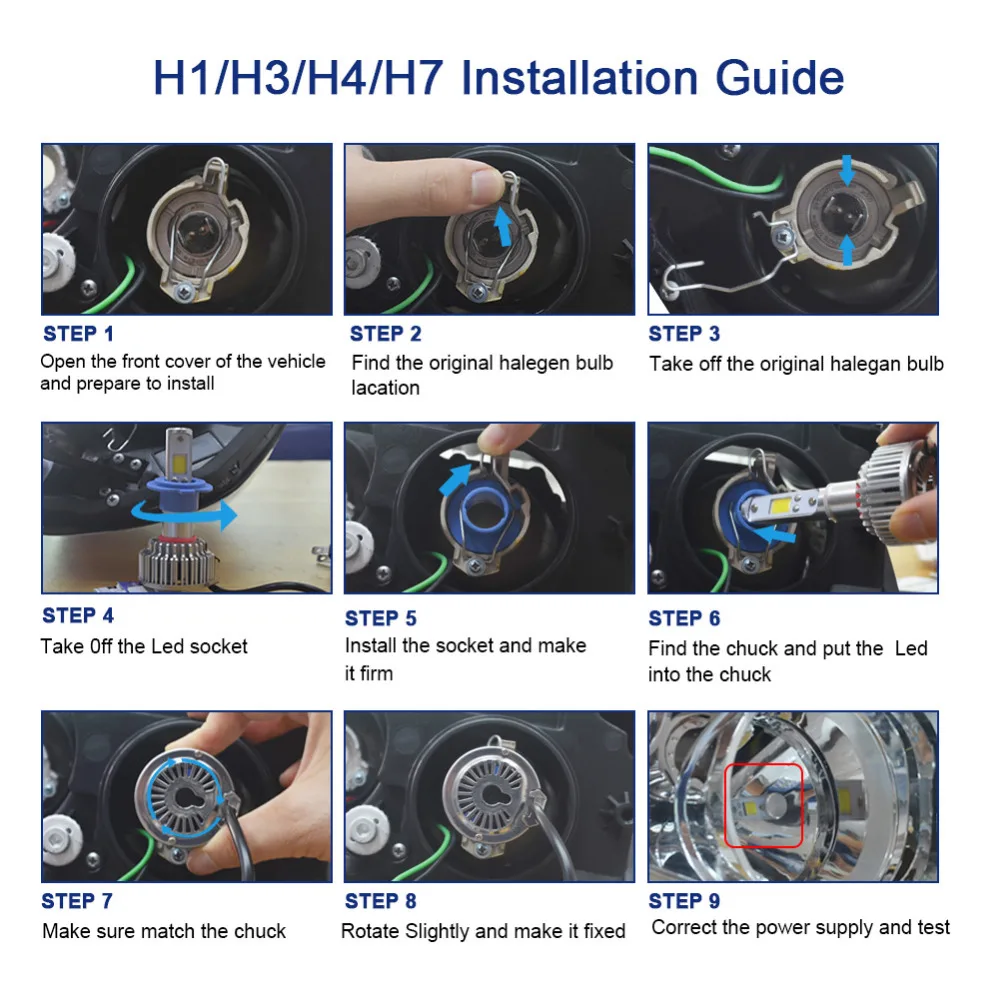 2pcs H7 LED H4 H1 H3 H11 9005 9006 Car headlight 50W 8000LM H4 Hi Lo beam Auto Front Bulb Automobiles Headlamp Car Light 2pcs H7 LED H4 H1 H3 H11 9005 9006 Car headlight 50W 8000LM H4 Hi Lo beam Auto Front Bulb Automobiles Headlamp Car Light
