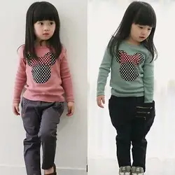 

New Kids Toddler Clothes Girls Polka Dot Long Sleeve Casual T Shirt Blouse Tops
