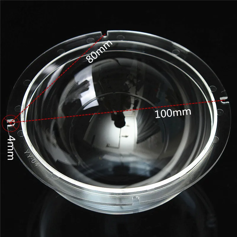 Transparent 4 Inch Indoor Outdoor CCTV Replacement Acrylic Clear Camera Dome Protector Housing Surv - 32987027216