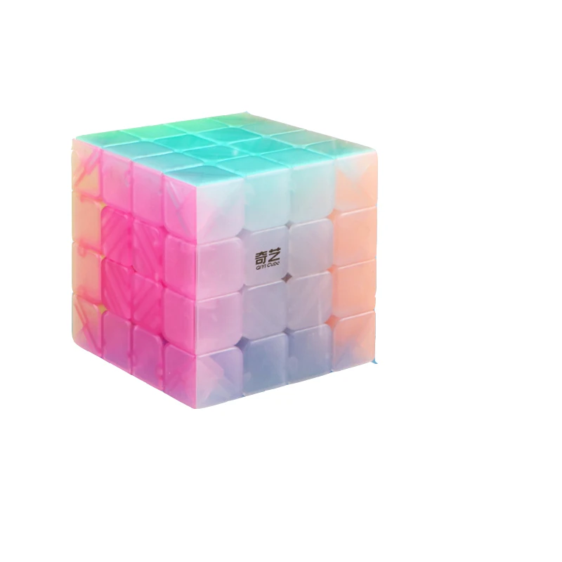 XMD 2x2/oneplus 3/OnePlus x 3 4x4 5x5 конфетного цвета, Магический кубик, в форме пирамиды трехступенчатый косой, для взрослых и детей, головоломка родитель-ребенок игрушка - Цвет: 4x4