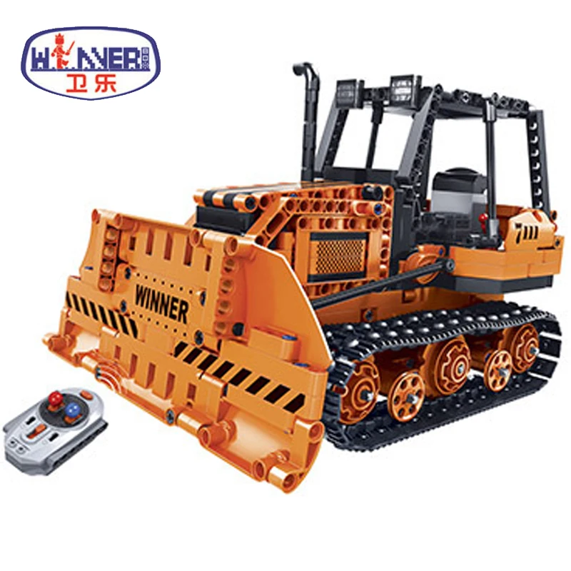 

Technic City Remote Control RC Engineering Bulldozer Electric Legoes Bricks Model Building Blocks Toys Children Gifts