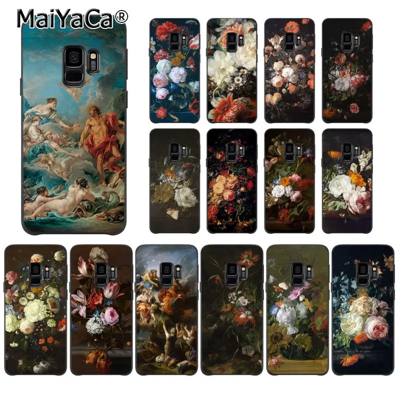 MaiYaCa Классическая картина цветок Бабочка Ваза эстетическое искусство PhoneCase для