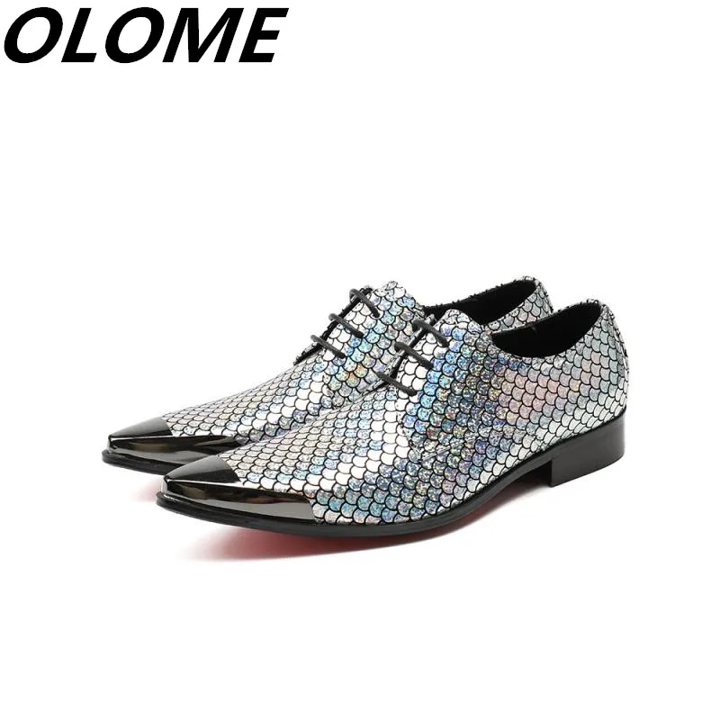 Sapatos Casamento Dedo Pele As Dos Genuíno Brilho Picture De Aço Pointy Picture Formais Italianos Do Vestido Sapatas Marcas Escritório as Da Couro Homens Pé Peixes vxHqOO0
