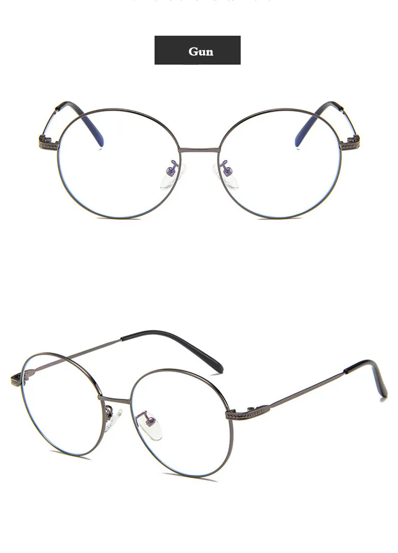 Blu-Ray классическая круглая оправа металлические оптические брендовые дизайнерские женские очки оправа очки компьютерные очки мужские аксессуары