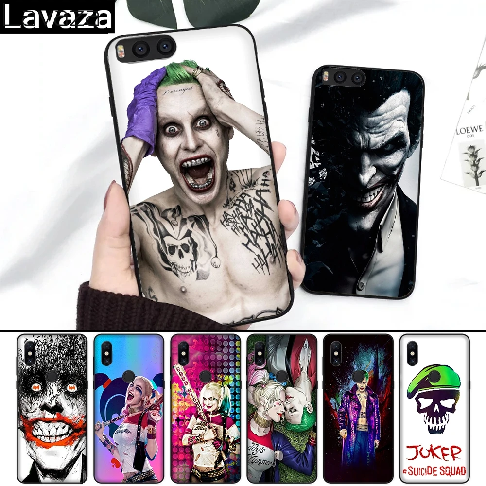

Lavaza 20FF Suicide Squad Joker Harley Quinn Silicone Case for Xiaomi Redmi 4A 4X 5A S2 5 Plus 6 6A Note 4 Pro 7 Prime
