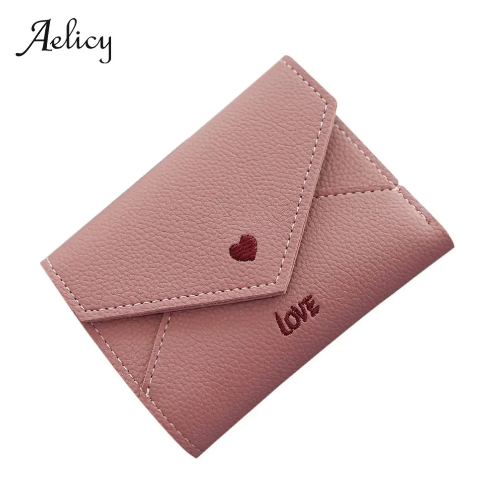 Женский короткий клатч Aelicy Модный маленький кошелек с отделением для монет и