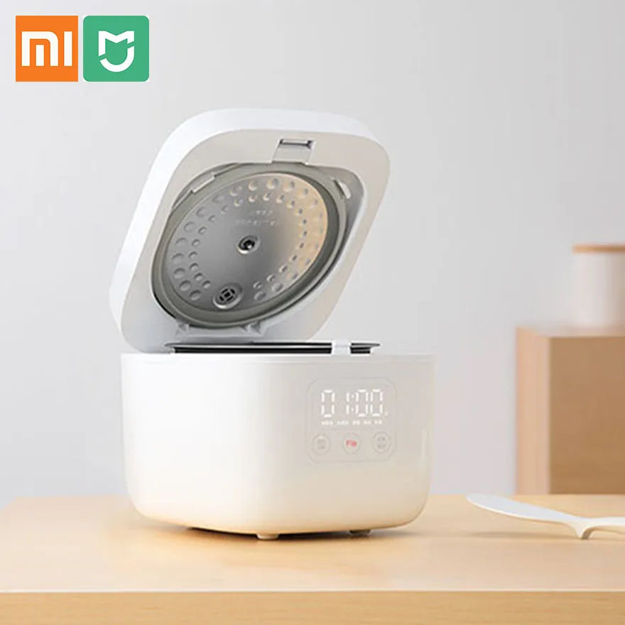 Xiao mi jia электрическая рисоварка 1,6 л компактная кухонная техника рисовая варочная машина интеллектуальное назначение светодиодный дисплей mi Home APP
