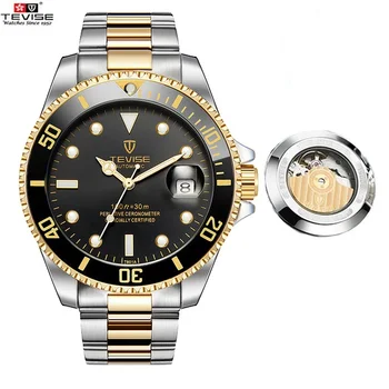 

Hot Tevise Men Mechanical Watch Automatic Date Fashion luxury Clock Male Role Business Clock Relogio Masculino t801