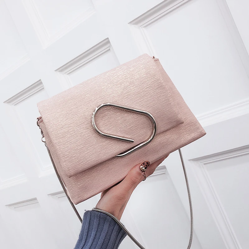 

2018 Summer Fashion New Handbag High quality PU Leather Women bag Sweet Lady's Small Party Bag Chain Shoulder bags Messenger Bag