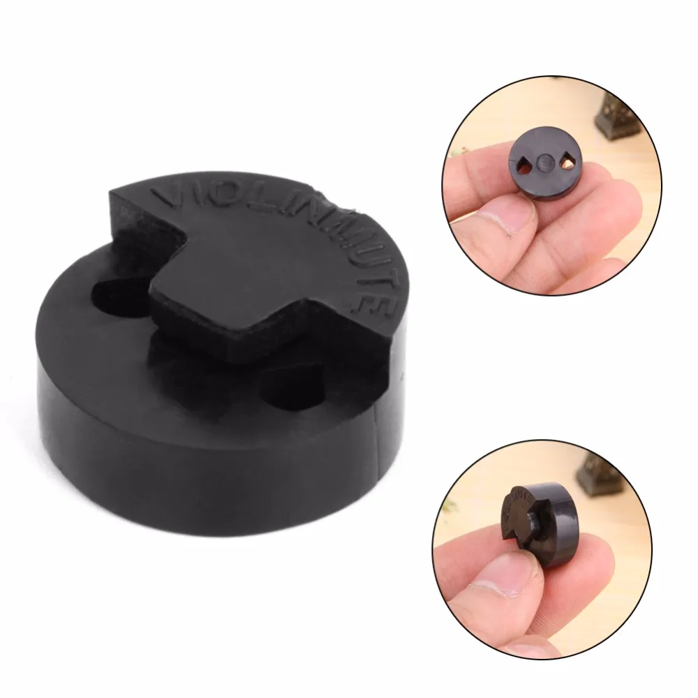 1Pc Acoustic Rubber Violin Mute Fiddle Silencer For Sourdine Tools Black high quality | Спорт и развлечения