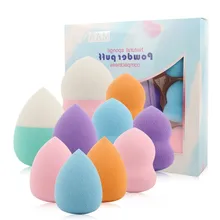 10 pcs/set Makeup Sponge Puff Foundation Base Powder Mini Drop Shape Face Beauty Cosmetic Tools