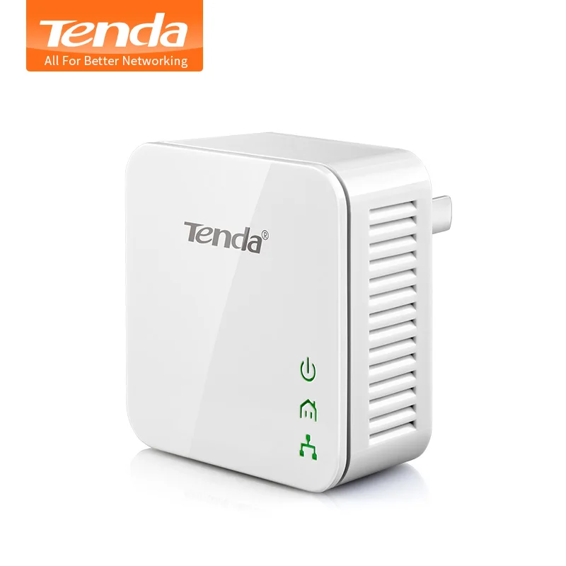 1 шт. Tenda P202 200 Мбит/с Powerline Ethernet адаптер PLC Адаптер совместимый с беспроводным Wi Fi
