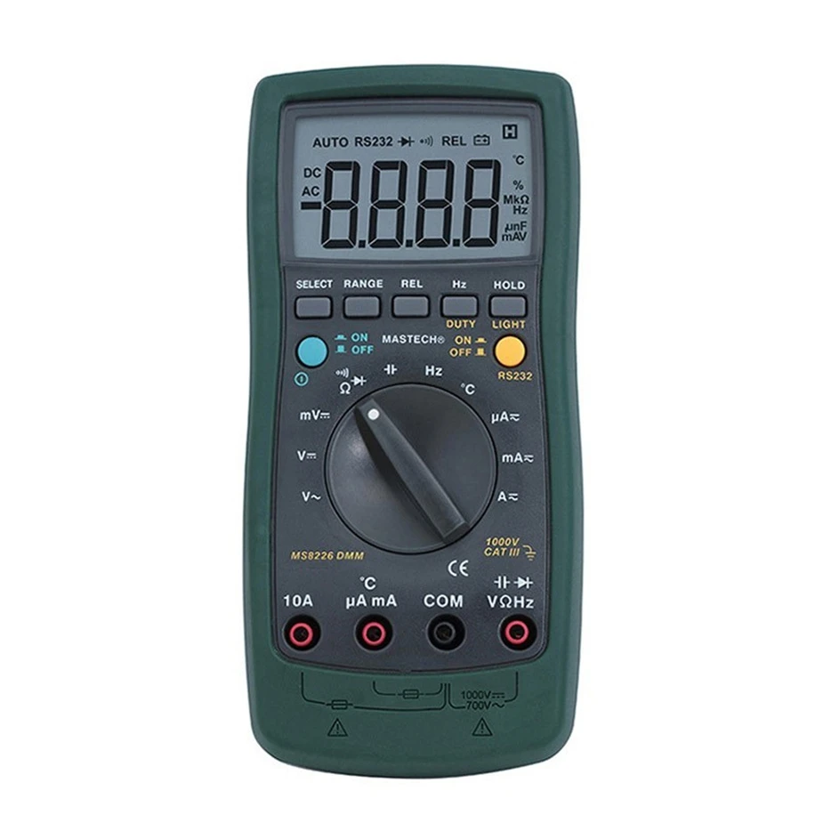 

MasTe MS8226T Direct current appliances with Digital Multimeter Auto range True RMS DMM HZ Capacitance Tempe