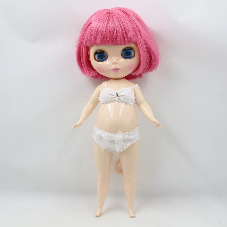 Neo Blythe Doll White Lace Underwear Suit For Plump Doll 1