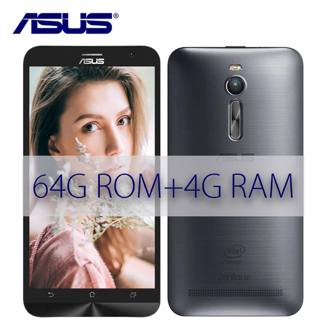 Special Price New ASUS Zenfone 2 Ze551ML 64GB ROM 4GB RAM 2.3GHz Z3580 Android  5.5 inch 3000mAh 13MP Quad Core LTE 4G Dual Sim Mobile Phone