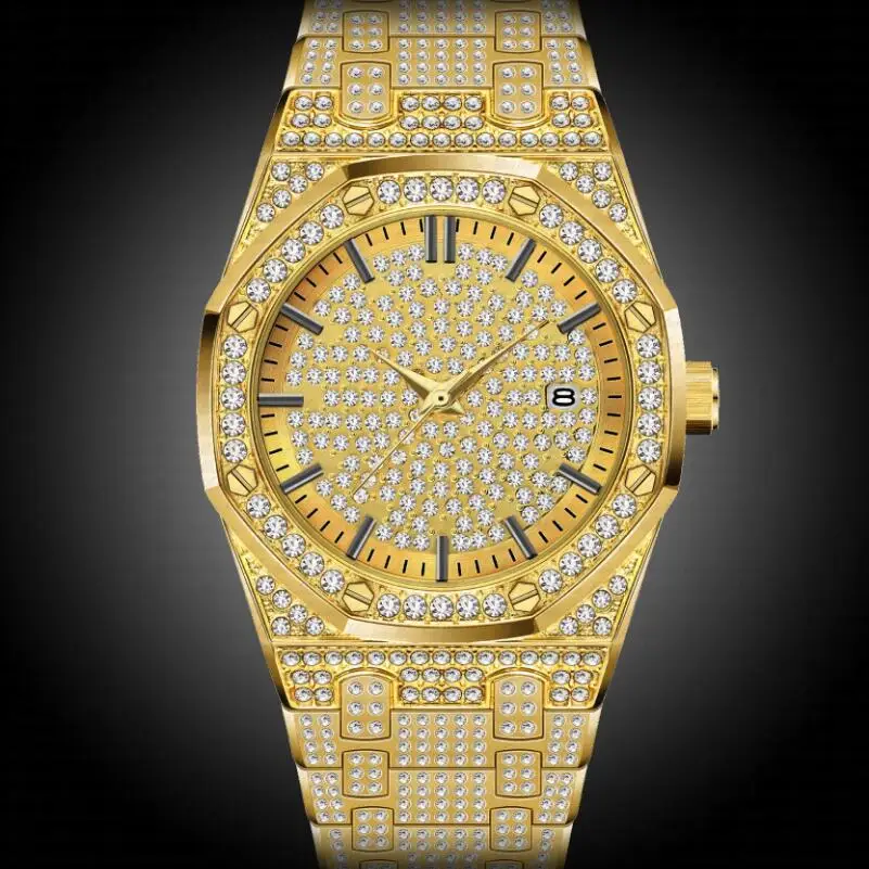 Дропшиппинг 2019 роскошные часы для мужчин Patek золотые Аналоговые