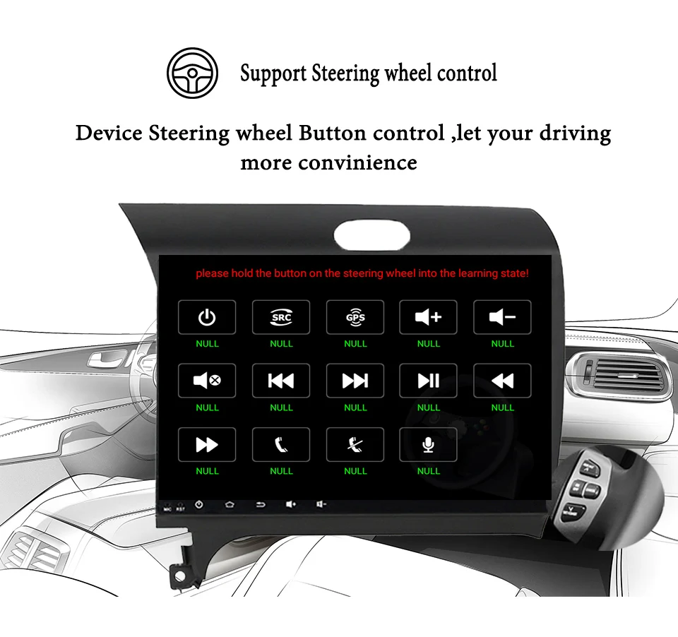 Perfect 4G+64G android 9.0 8core car dvd for kia k3 cerato forte 2012-2016 car radio gps navigation with steering wheel control rds tv 4