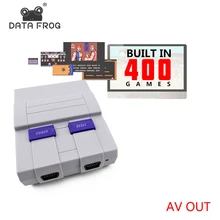 Данные лягушка Ретро Мини семья ТВ Видео игровая консоль 8 бит ТВ игровые консоли встроенный в 400 классические игры Поддержка PAL и NTSC