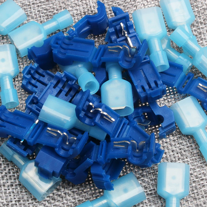 

100Pcs Scotch Quick Lock Splice Wiring Connector for 22-10 AWG Electrical Wire Cable Crimp Splice Terminal Blocks Conductor Kit