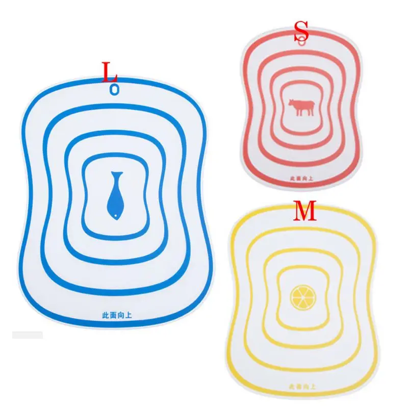 1 шт. Пластиковые Разделочные доски Нескользящие матовые мясные овощные Furit кухонные принадлежности аксессуары разделочная доска разделочная s m l